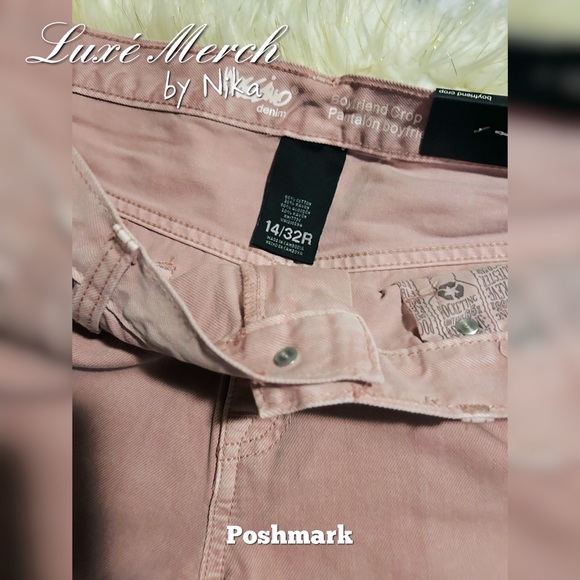 Mossimo Denim Crop Boyfriend cut jeans - Size 14/32R - Picture 5 of 5